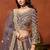 Purple Net Sequins Work Semi Stitched Lehenga Choli Size Up To 42