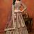 Brown Net Sequins Work Semi Stitched Lehenga Choli Size Up To 42