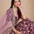 Purple Art Silk Sequins Work Semi Stitched Lehenga Choli Size Up To 42