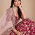 Pink Art Silk Sequins Work Semi Stitched Lehenga Choli Size Up To 42