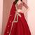 Red Art Silk Sequins Work Semi Stitched Lehenga Choli Size Up To 42