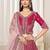 Pink Art Silk Zari Work Semi Stitched Lehenga Choli Size Up To 42