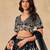Black  Art Silk Sequins Work Semi Stitched Lehenga Choli Size Up To 42