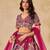 Pink Art Silk Sequins Work Semi Stitched Lehenga Choli Size Up To 42