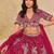 Pink Art Silk Sequins Work Semi Stitched Lehenga Choli Size Up To 42