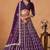 Purple Art Silk Sequins Work Semi Stitched Lehenga Choli Size Up To 42