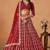Red Art Silk Sequins Work Semi Stitched Lehenga Choli Size Up To 42