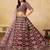 Onion Pink Art Silk Zari Work Semi Stitched Lehenga Choli Size Up To 42