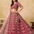 Pink Art Silk Zari Work Semi Stitched Lehenga Choli Size Up To 42