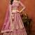Magenta Net Hand Embroidery Semi Stitched Lehenga Choli Size Up To 42