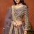 Lavender Net Hand Embroidery Semi Stitched Lehenga Choli Size Up To 42