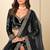 Black Velvet Zari Work Semi Stitched Lehenga Choli Size Up To 42