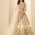 Beige Art Silk Zari Work Semi Stitched Lehenga Choli Size Up To 42