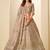 Brown Art Silk Zari Work Semi Stitched Lehenga Choli Size Up To 42