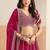Pink Georgette Zari Work Semi Stitched Lehenga Choli Size Up To 42