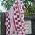 Women rani pink printed anarkali kurta set with dupatta