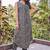 Women olive bottle green printed sleeveless kurta set