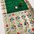 Green  faux banarasi silk saree with paithani rich weaved pallu and blouse