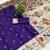 Violet  faux banarasi silk saree with paithani rich weaved pallu and blouse
