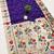 Violet  faux banarasi silk saree with paithani rich weaved pallu and blouse