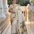Off white faux banarasi silk saree with paithani rich weaved pallu and blouse