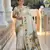 Off white faux banarasi silk saree with paithani rich weaved pallu and blouse