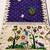 Violet  faux banarasi silk saree with paithani rich weaved pallu and blouse