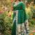 Green  faux banarasi silk saree with paithani rich weaved pallu and blouse