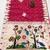 Pink  faux banarasi silk saree with paithani rich weaved pallu and blouse