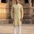 men’s Multicolor silk blend ethnic printed kurta