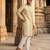 men’s Multicolor silk blend ethnic printed kurta
