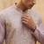men’s lavender ethnic silk blend embroidered kurta