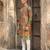 men’s multicolor ethnic printed silk blend kurta
