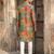 men’s multicolor ethnic printed silk blend kurta