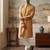 men’s mustard ethnic silk blend printed kurta