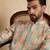 men   s Multicolor silk blend printed kurta trouser set