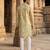 men’s Multicolor silk blend printed kurta trouser set