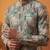 men's silk blend multicolor printed straight kurta with trousers