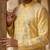 men’s yellow viscose rayon embroidered straight kurta with trousers