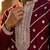men’s maroon silk blend printed straight kurta with trousers