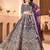 Purple Color Sequins and Zari  Embroidery Work Net Lahenga Choli Set