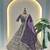 Purple Color Sequins and Zari  Embroidery Work Net Lahenga Choli Set