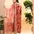 Women printed regular thread work kurta with trousers & with dupatta