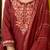 Women ethnic motifs embroidered regular thread work kurta with sharara & with dupatta