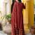 Women ethnic motifs embroidered regular thread work kurta with sharara & with dupatta