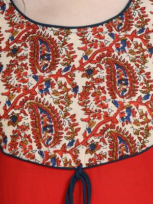Printed flared maxi ethnic dress 2