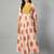 Women pink floral printed anarkali kurta
