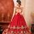 Red Color Sequins and Zari Embroidery Work Georgette Lahenga Choli Set