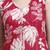 Women red floral cotton lurex dress