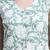 Women green floral cotton  dress